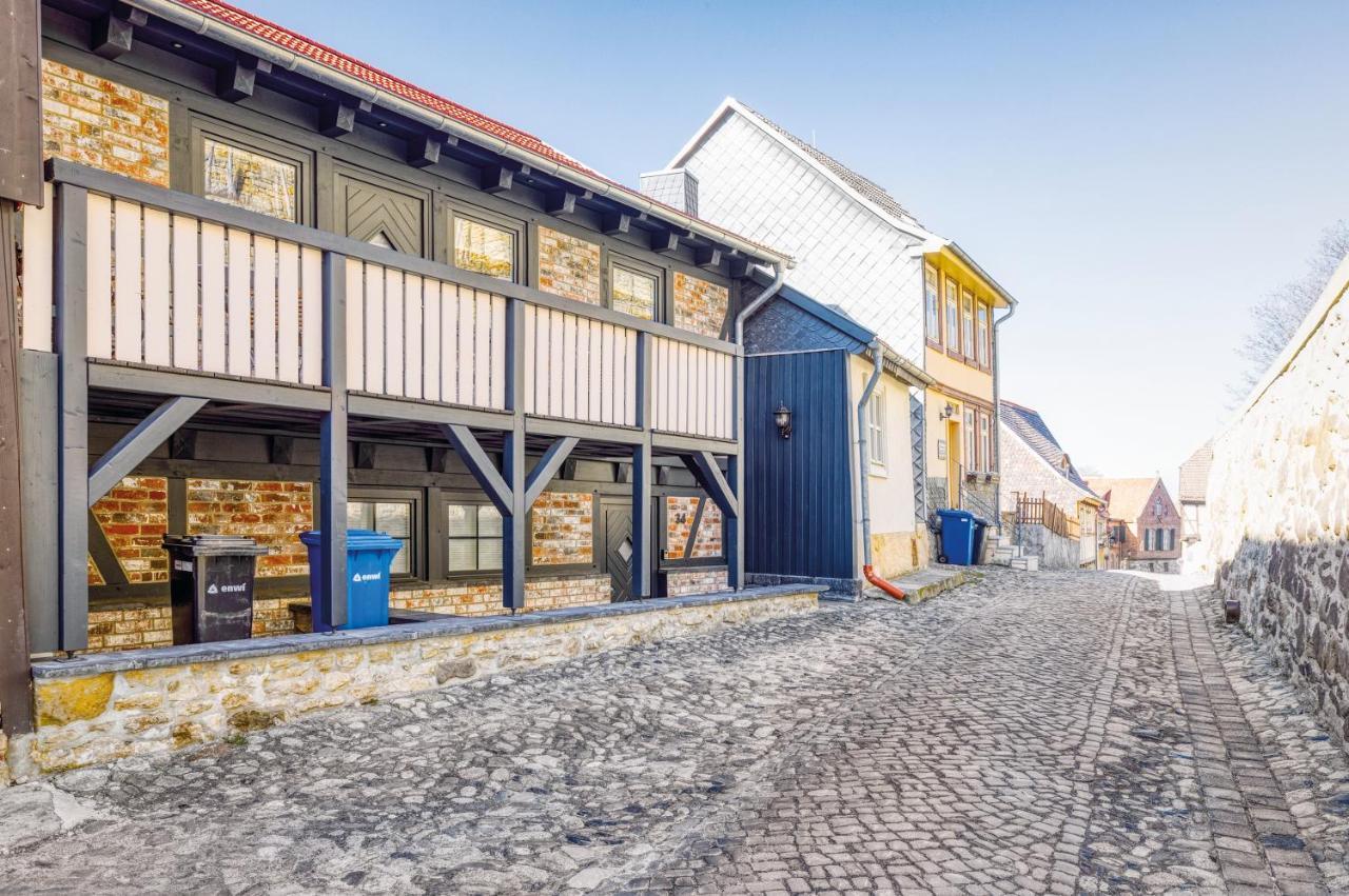 Fachwerkhaus Auf Dem Schlossberg 크베들린부르크 외부 사진