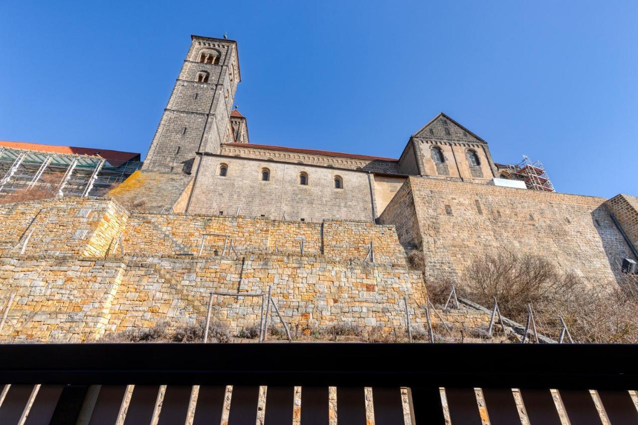 Fachwerkhaus Auf Dem Schlossberg 크베들린부르크 외부 사진
